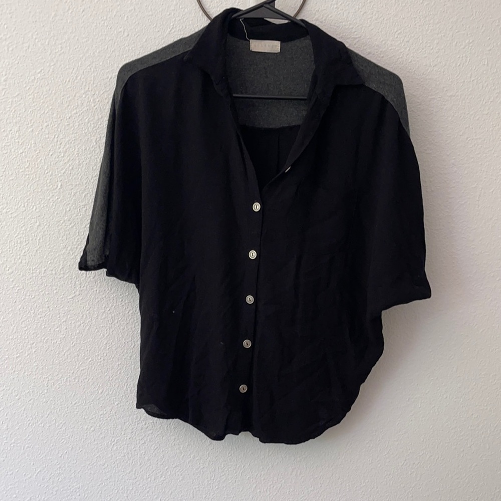 Black button up